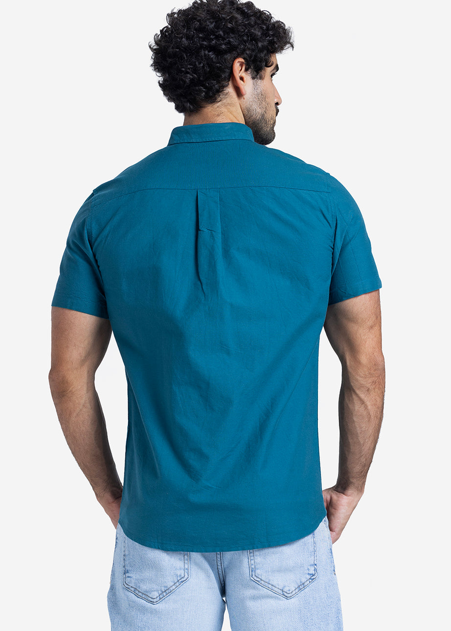 Half sleeve shirt - Men - Plain