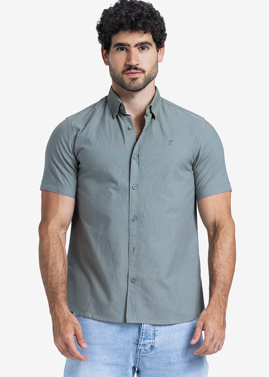Half sleeve shirt - Men - Plain