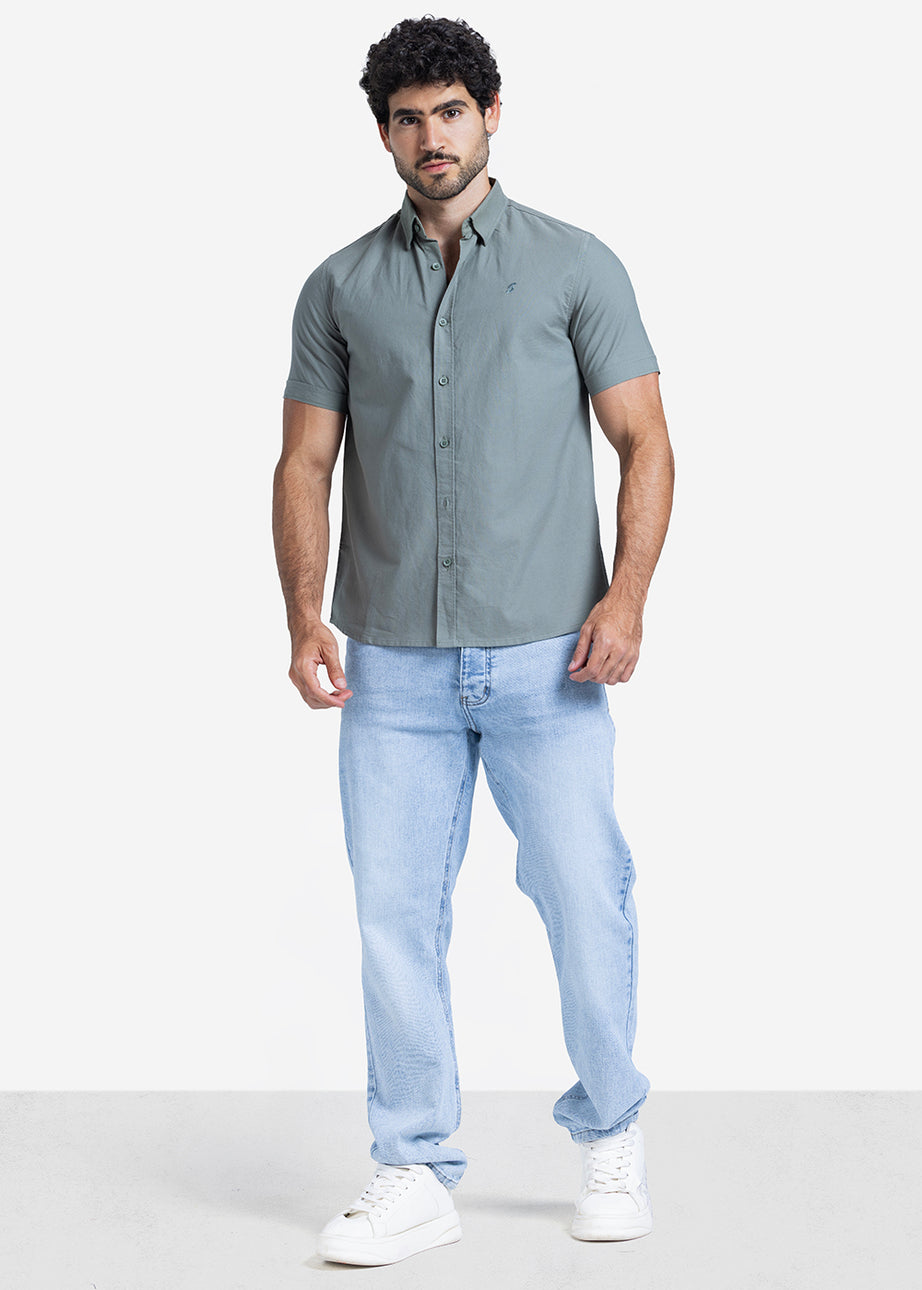Half sleeve shirt - Men - Plain