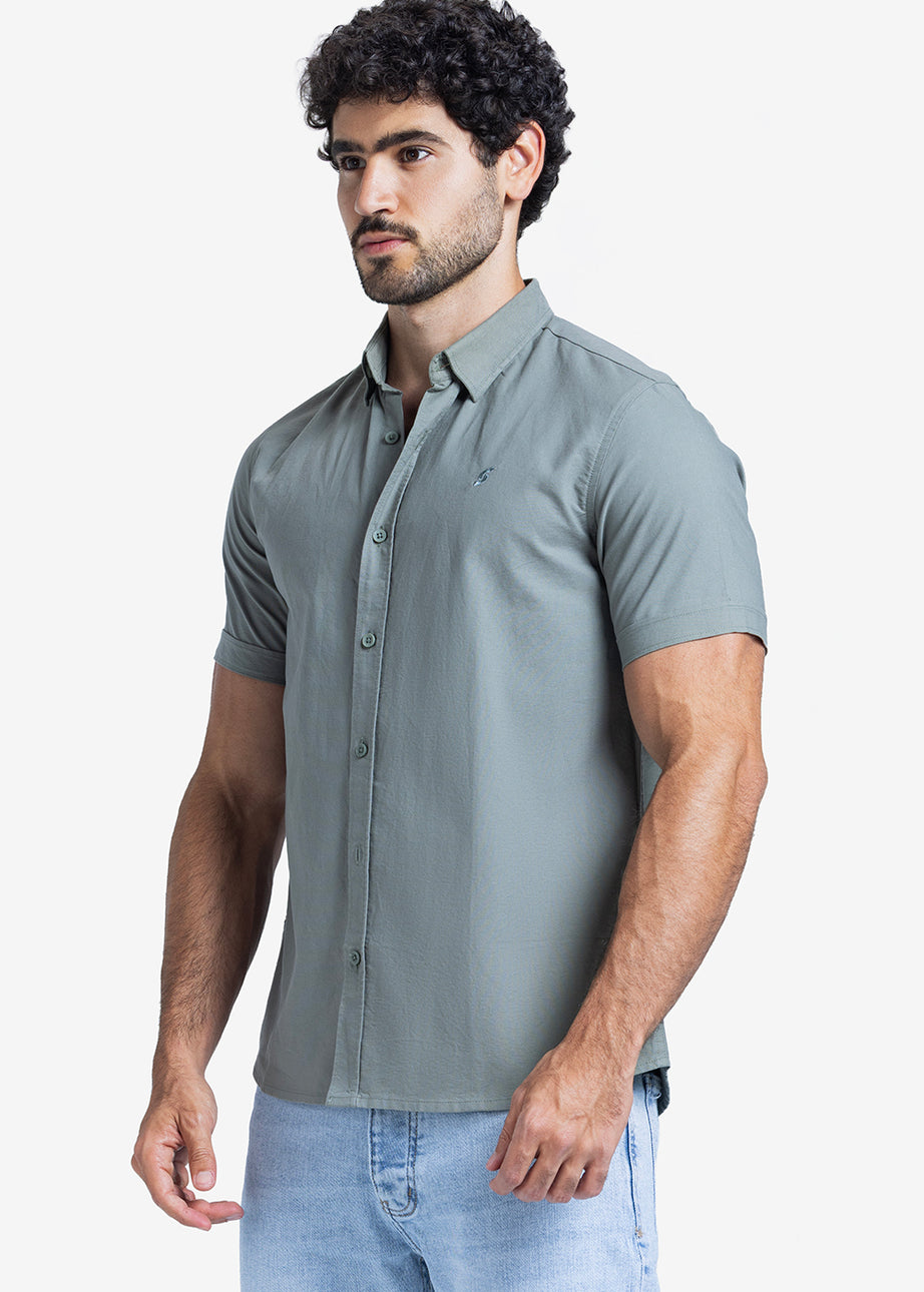 Half sleeve shirt - Men - Plain