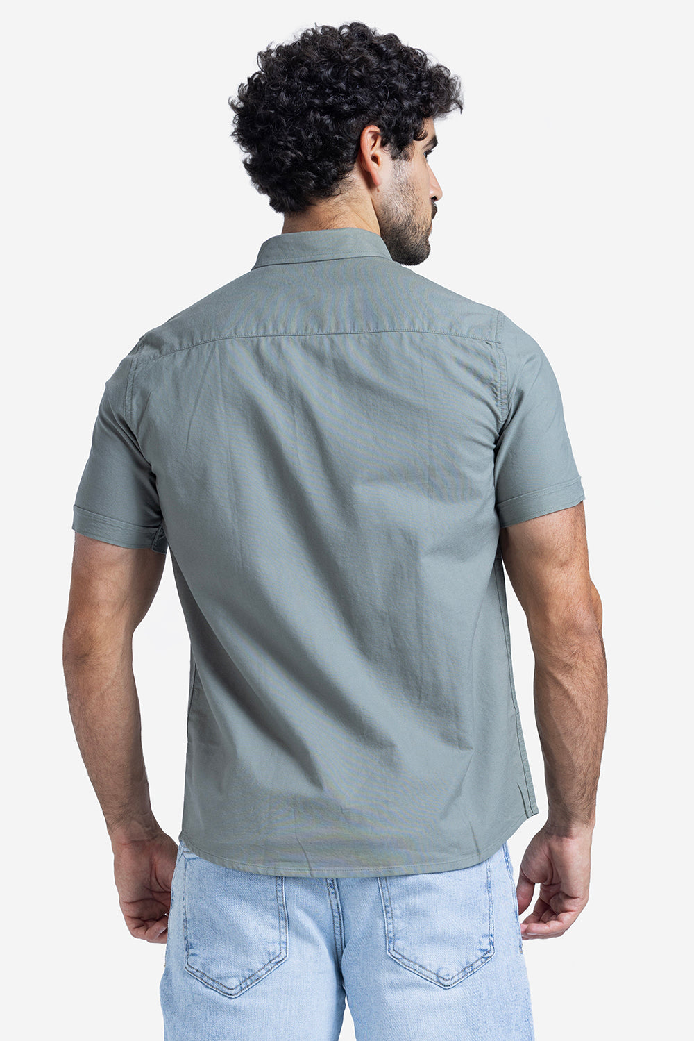 Half sleeve shirt - Men - Plain