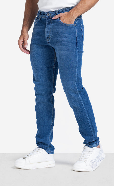 Men's Jeans - Dark Blue & Dark Gray
