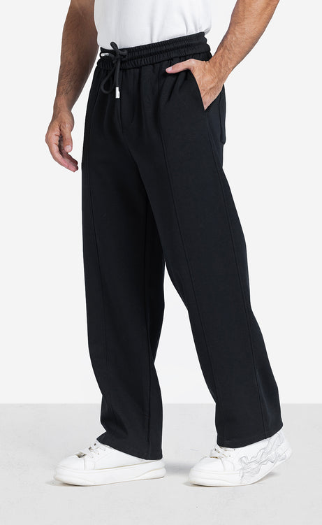 Men's Wide-Leg Wool Pants