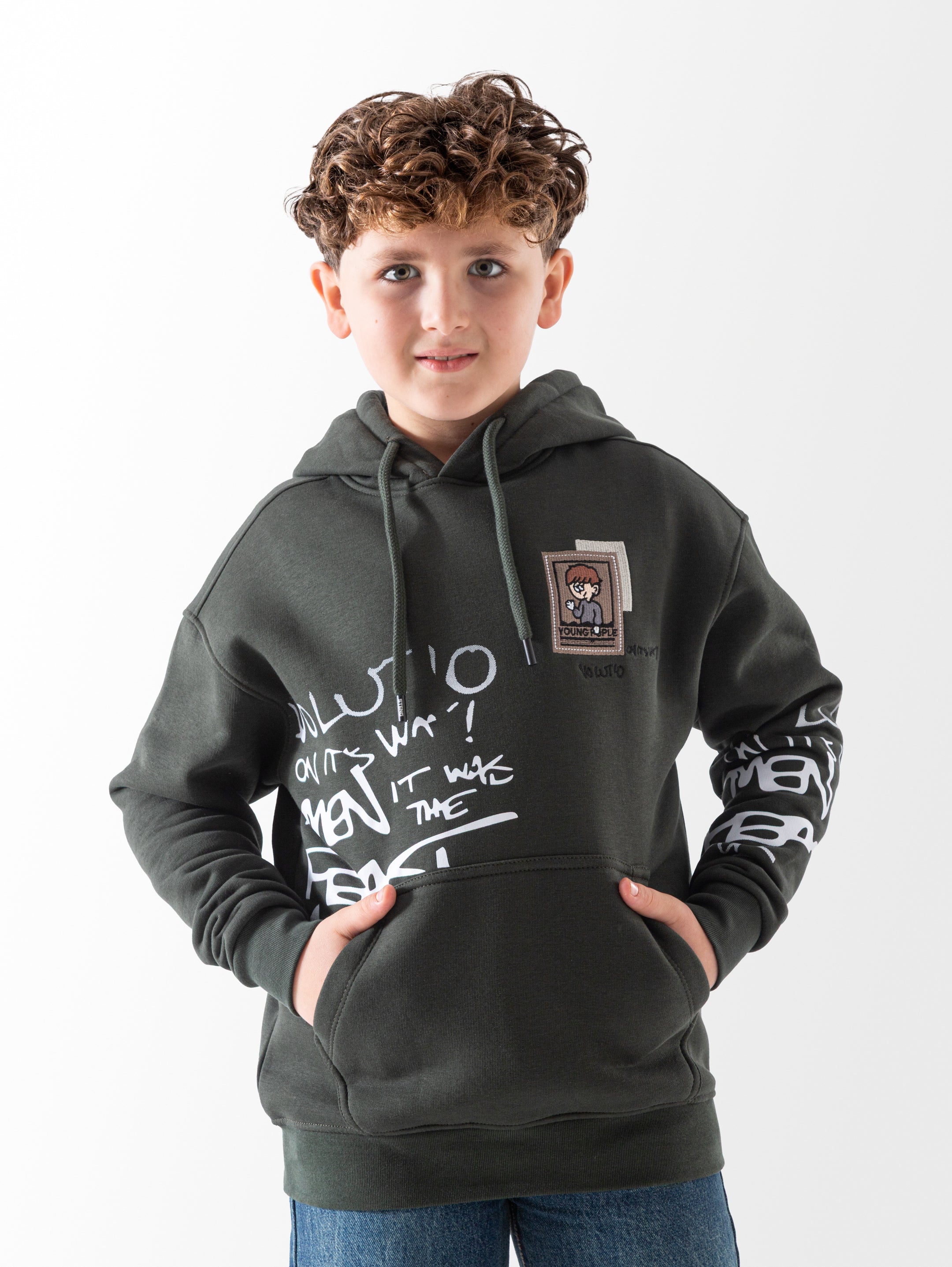 Hoodie - Boys - Printed