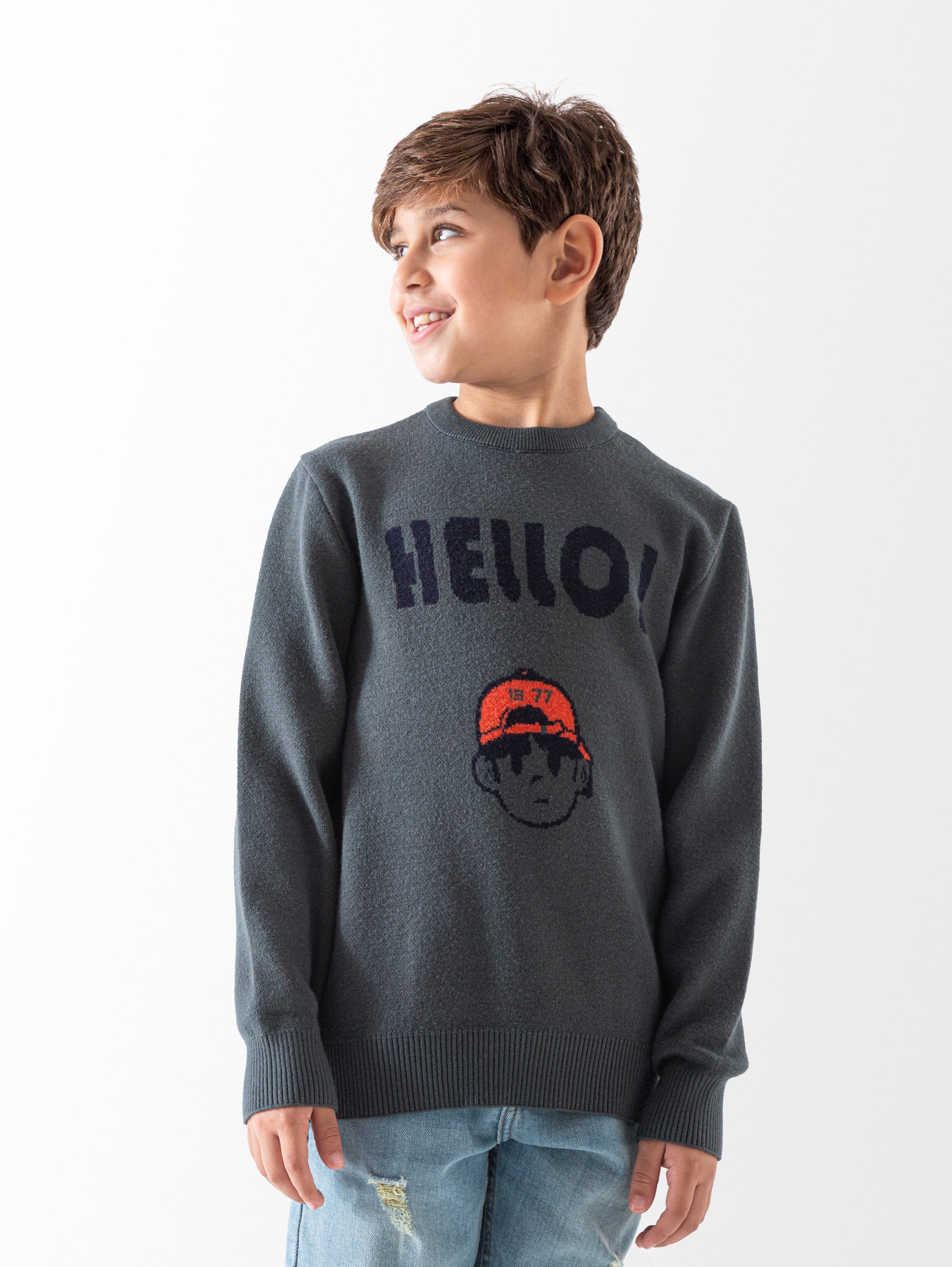 Pullover - Boys - Plain
