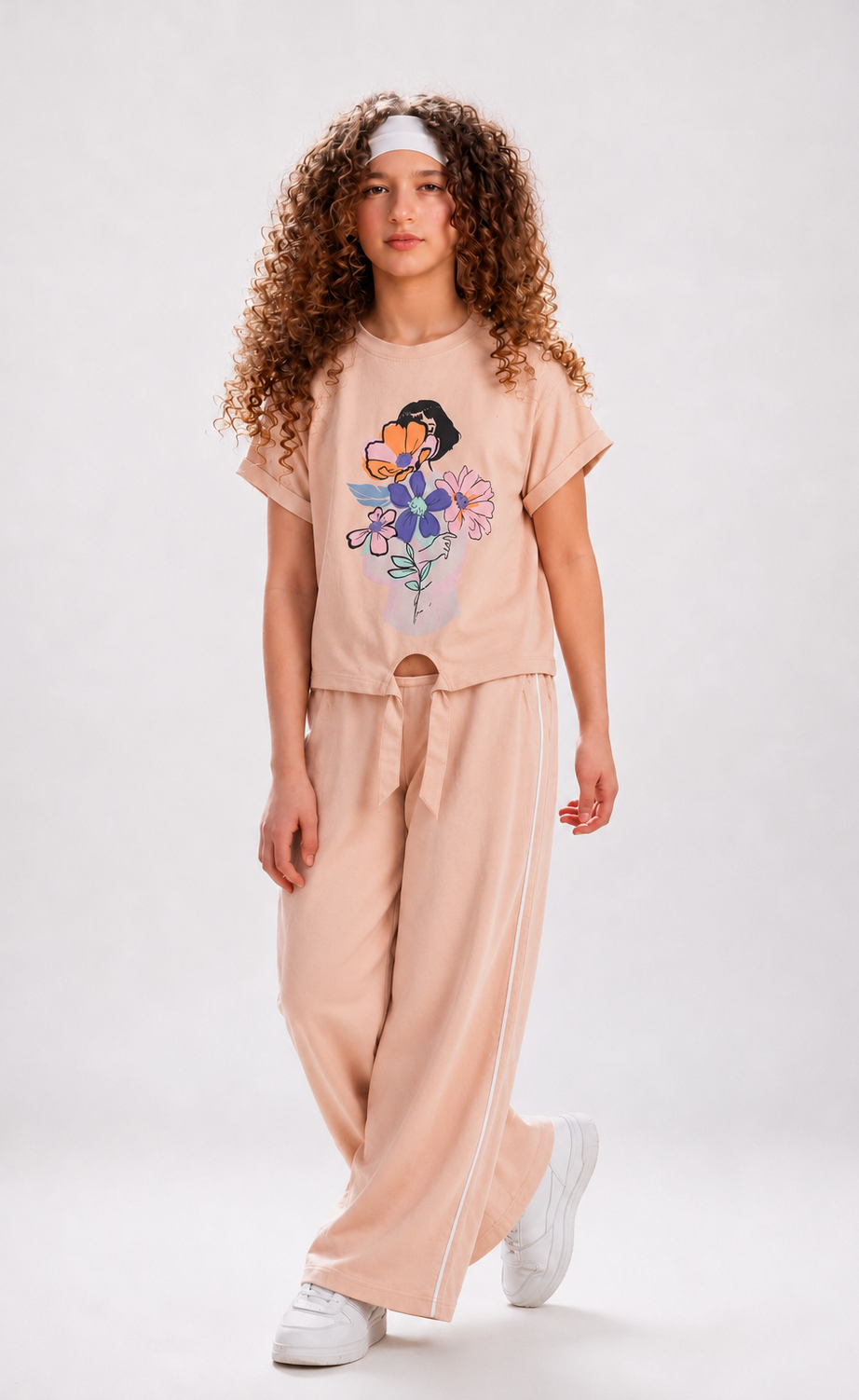 Girls' Printed Short-Sleeve Set (Style 14314) – view 2