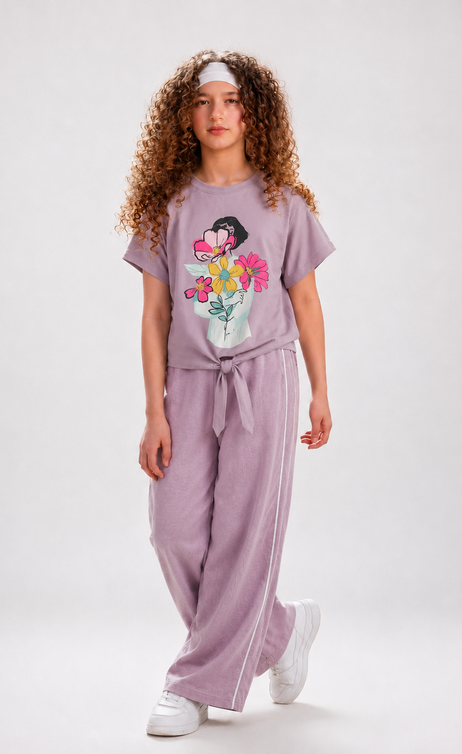 Girls' Printed Short-Sleeve Set (Style 14314)