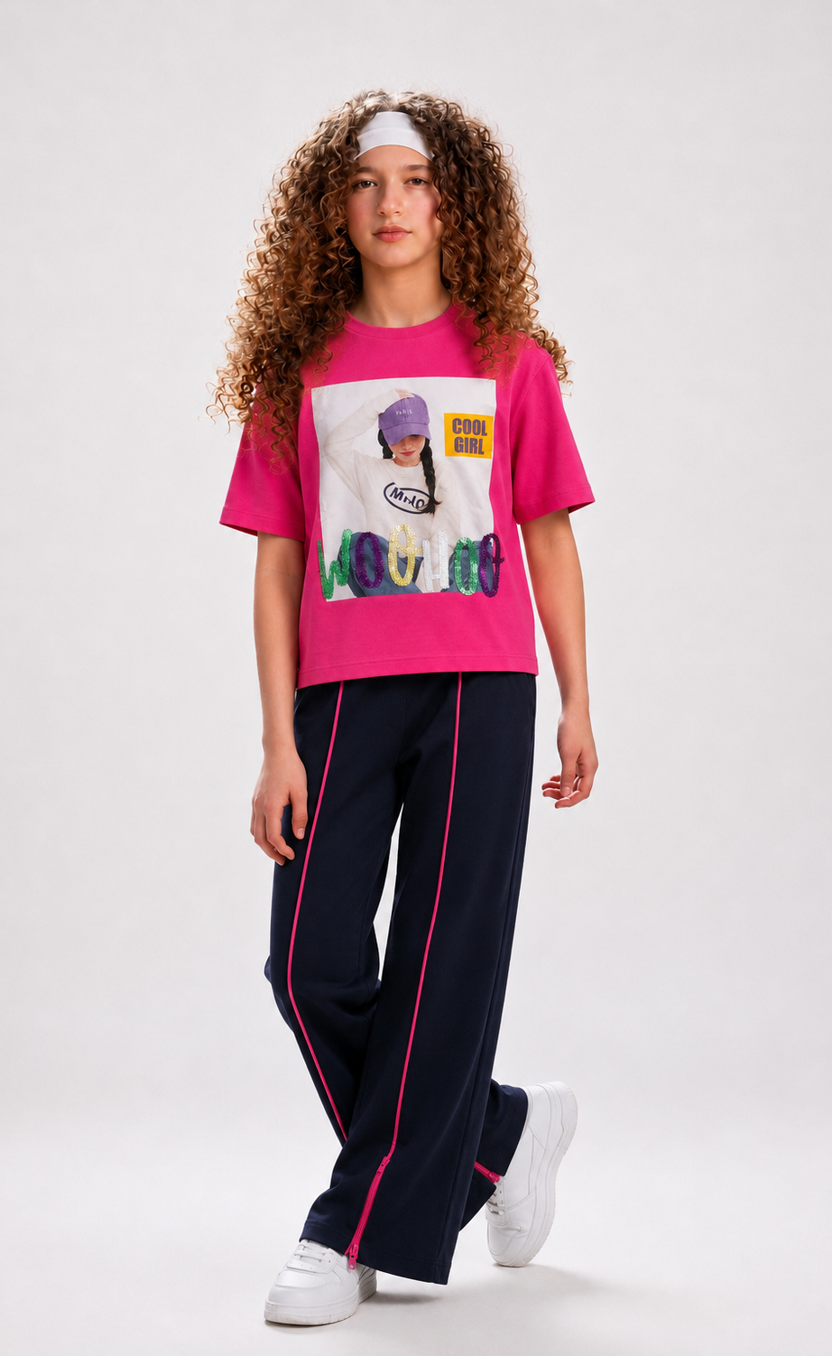 Girls' Printed Short-Sleeve Set - Yellow & Pink – view 2