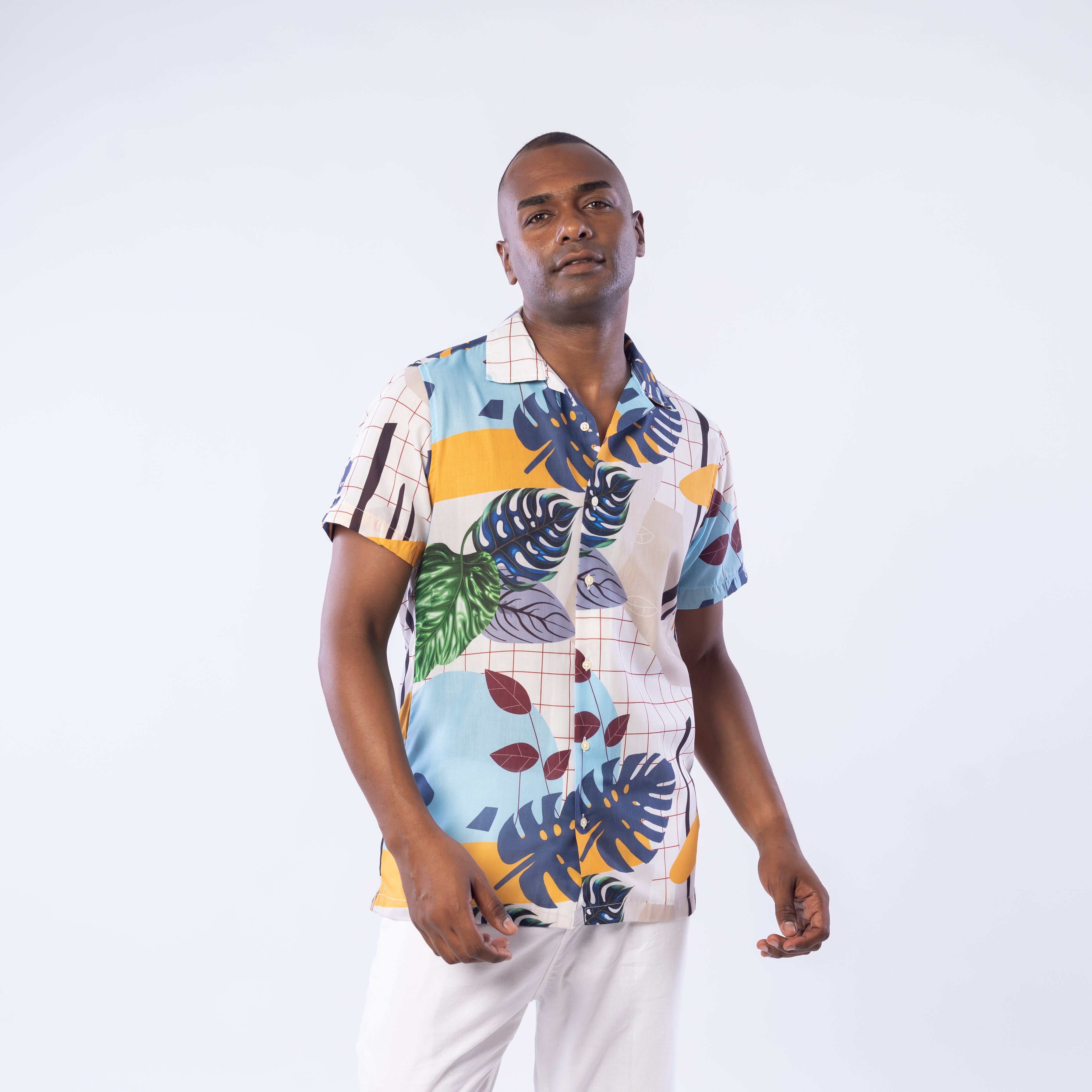 Half Sleeve Shirt - Men - Plaid