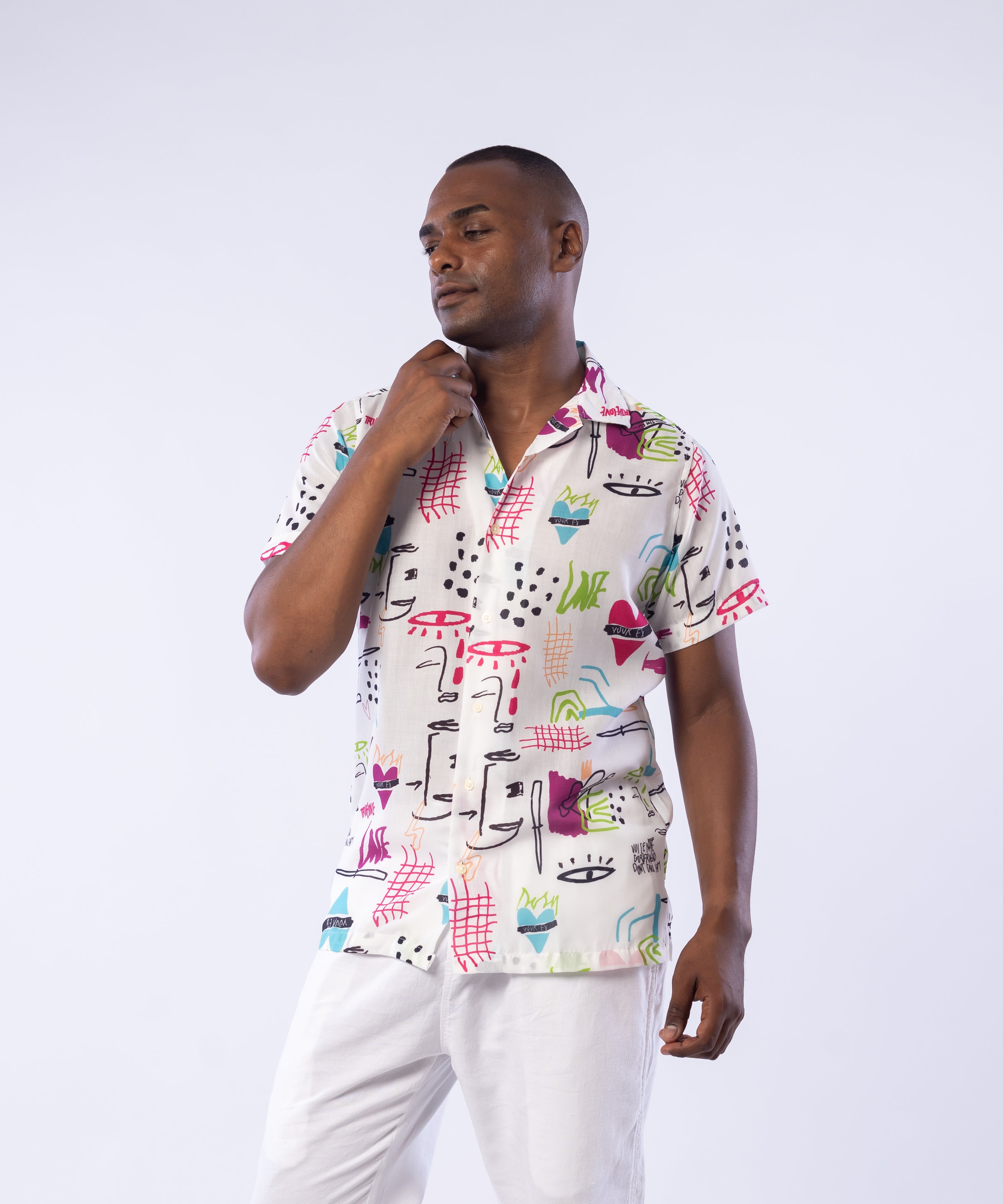 Half Sleeve Shirt - Men - Plaid