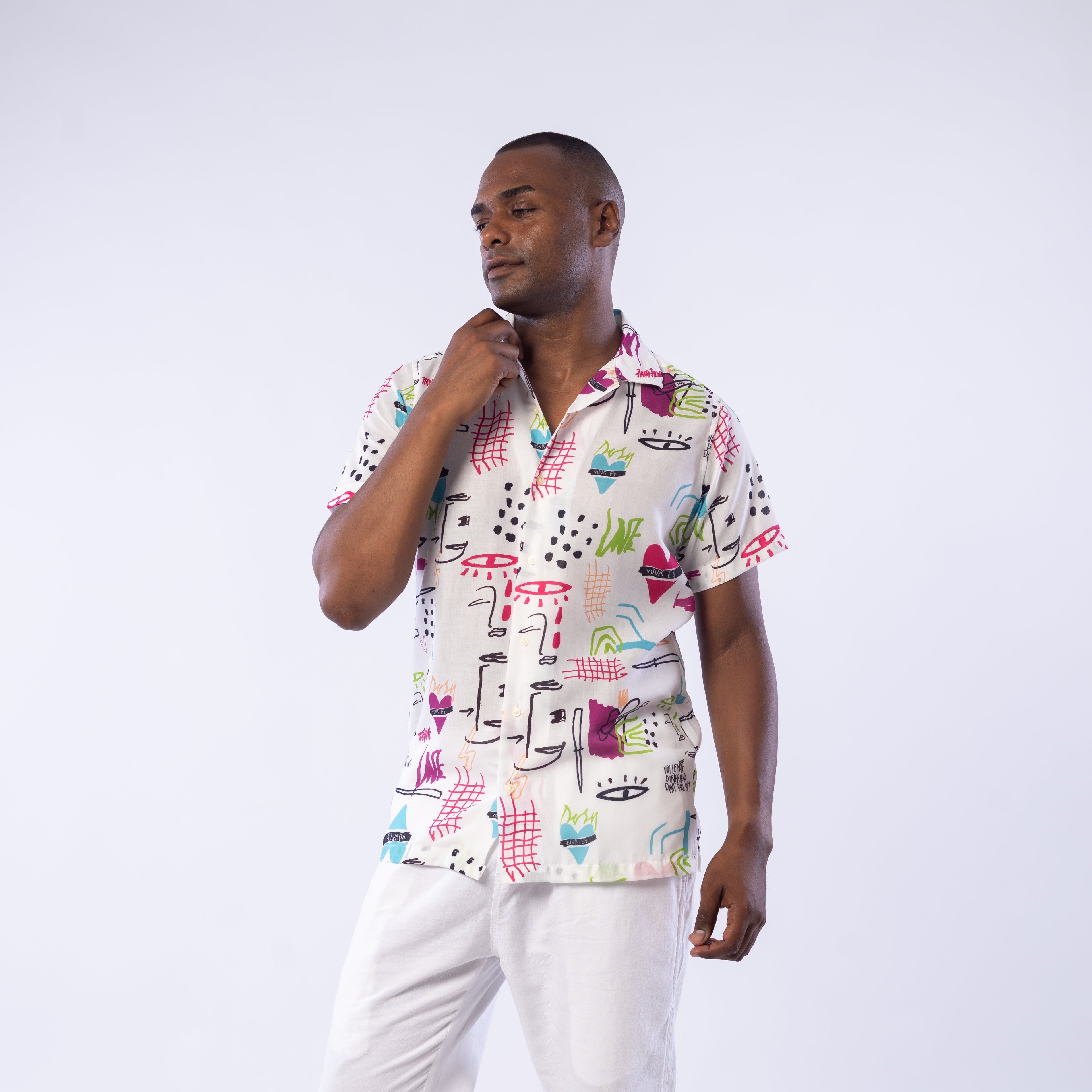 Half Sleeve Shirt - Men - Plaid