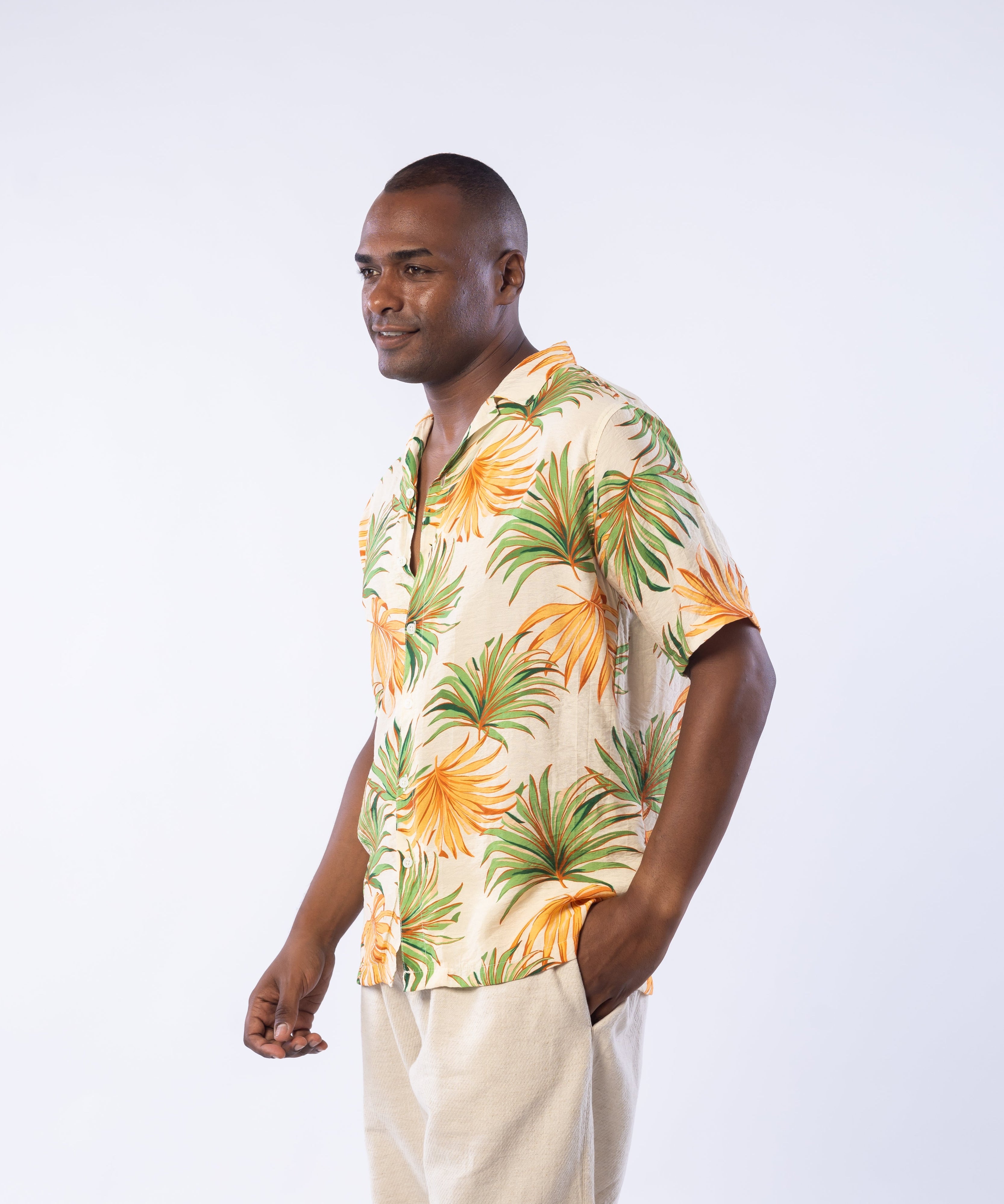 Half Sleeve Shirt - Men - Plaid