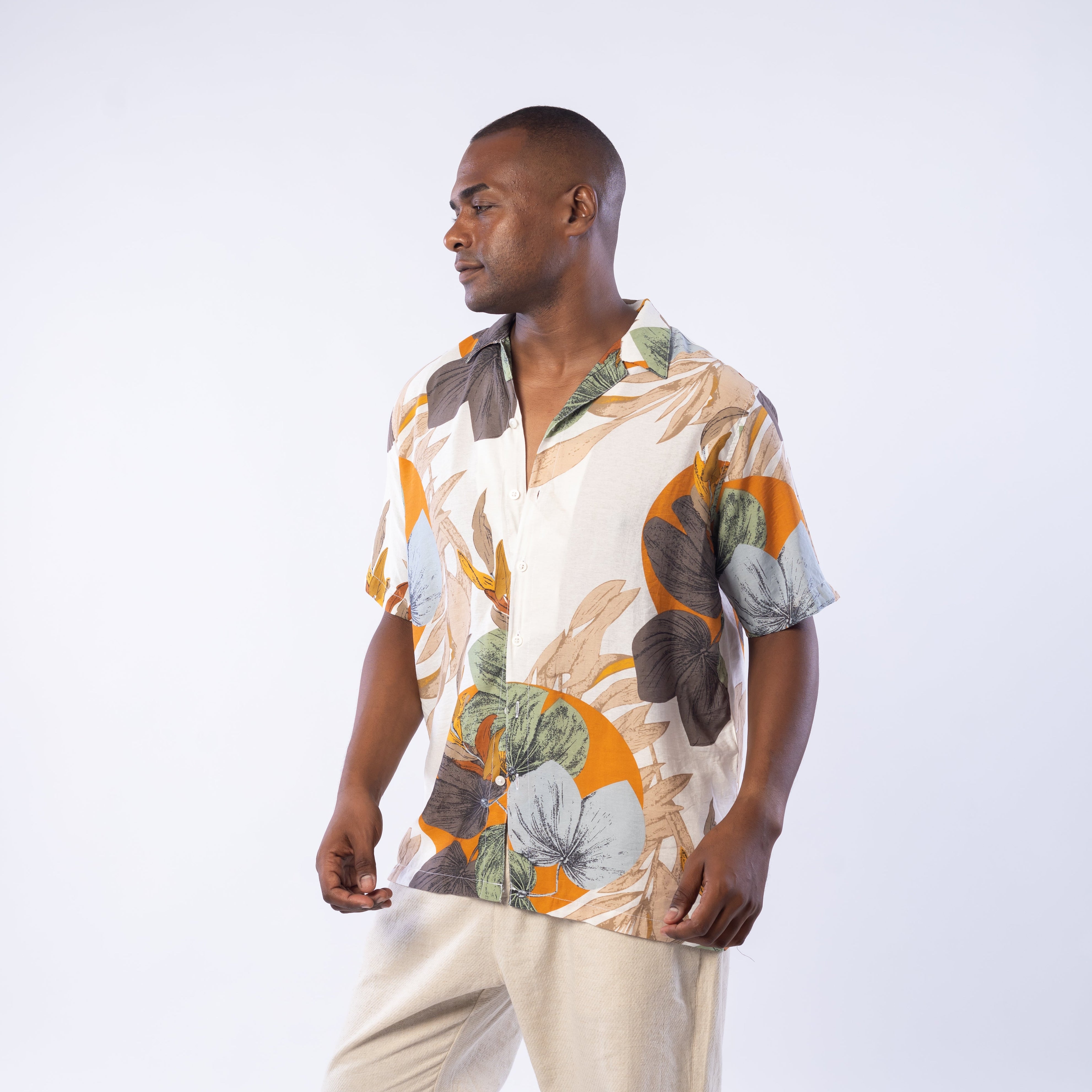 Half Sleeve Shirt - Men - Plaid