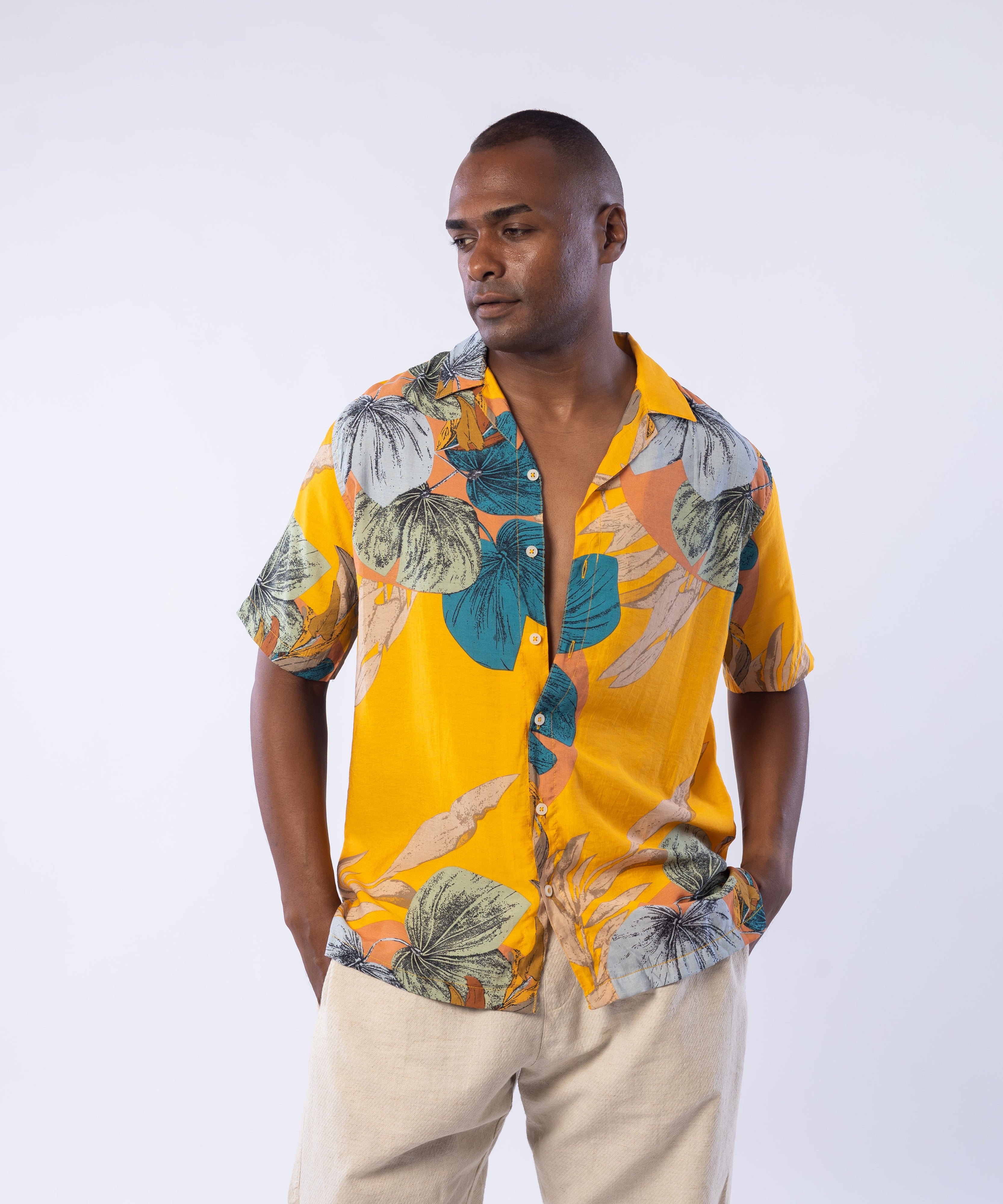 Half Sleeve Shirt - Men - Plaid