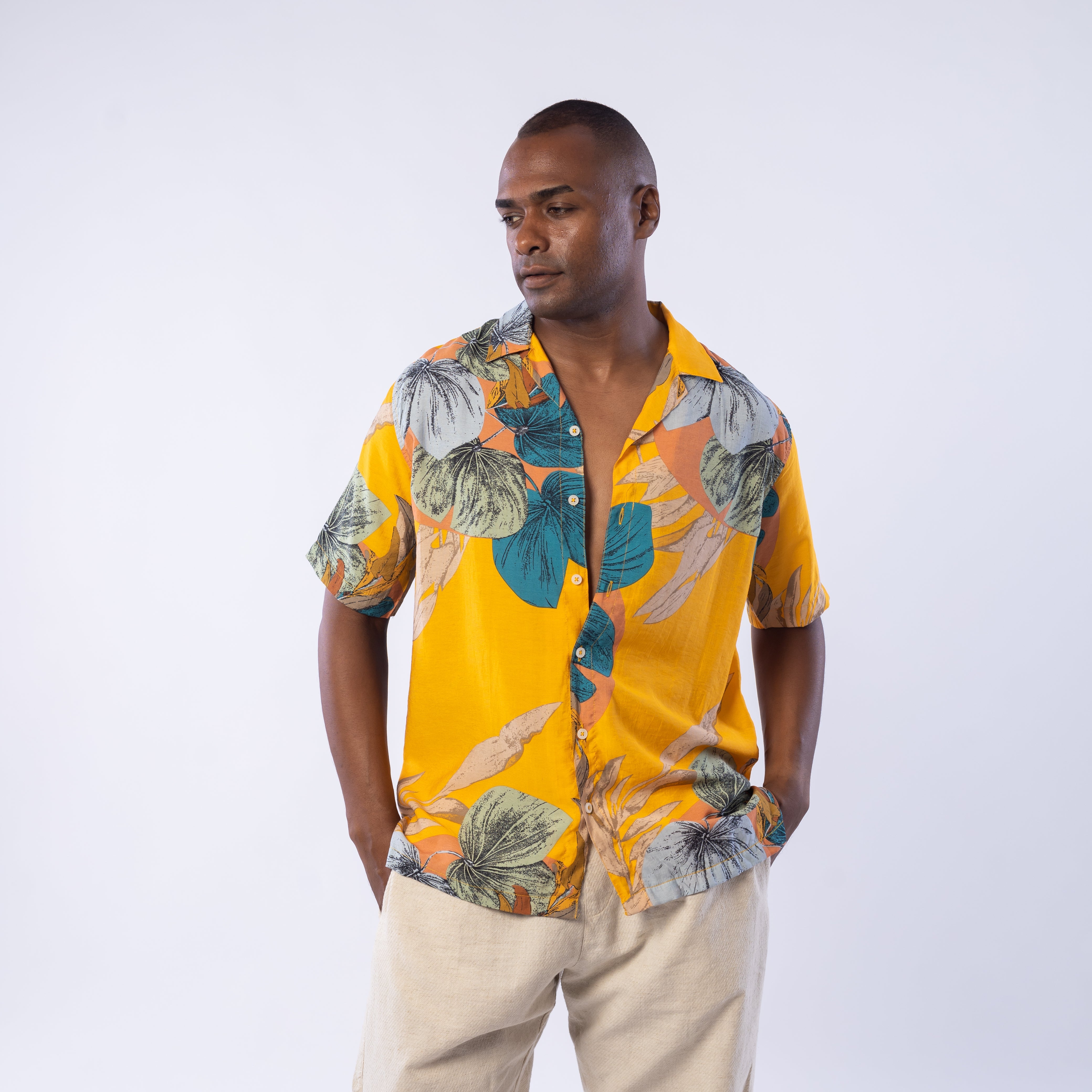 Half Sleeve Shirt - Men - Plaid