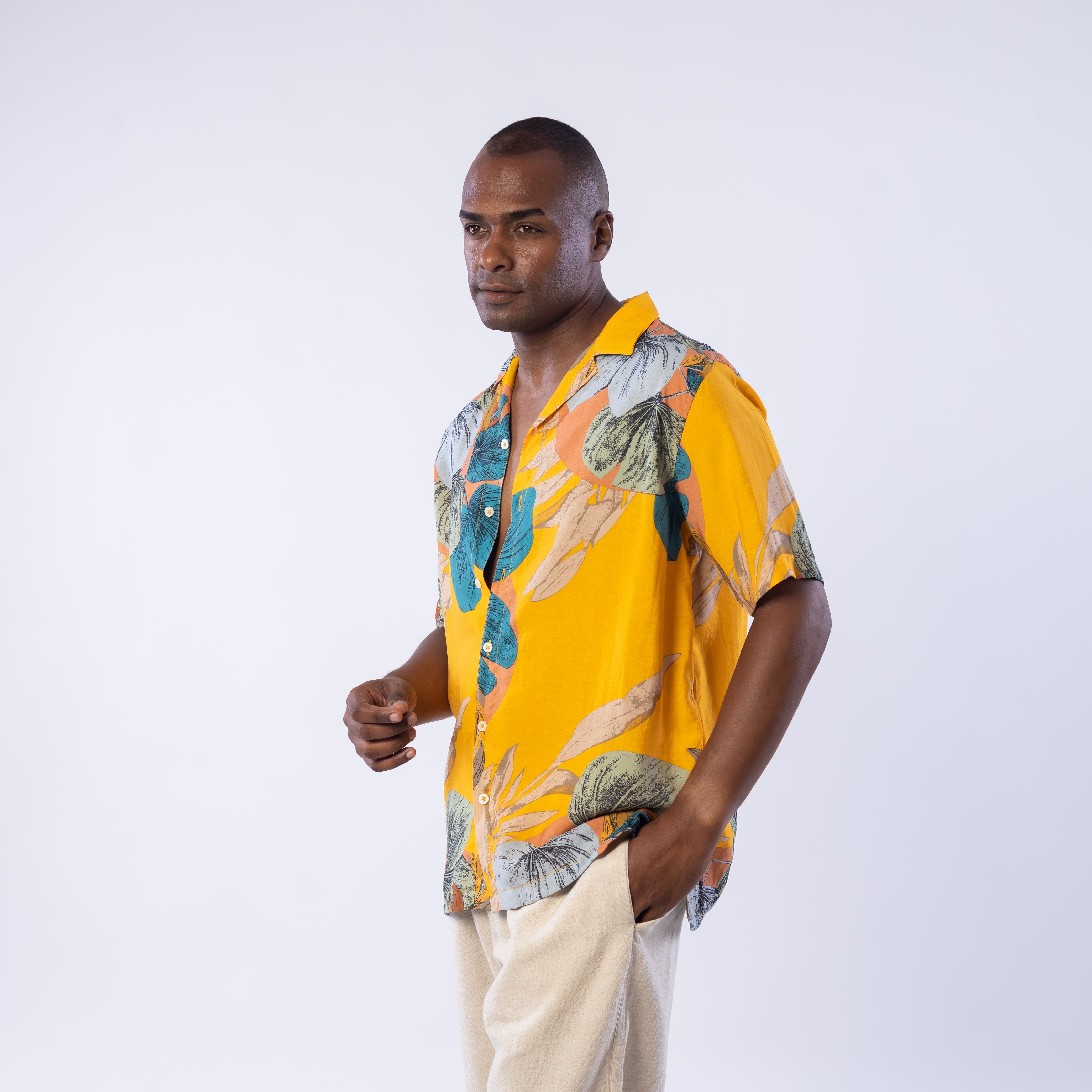 Half Sleeve Shirt - Men - Plaid