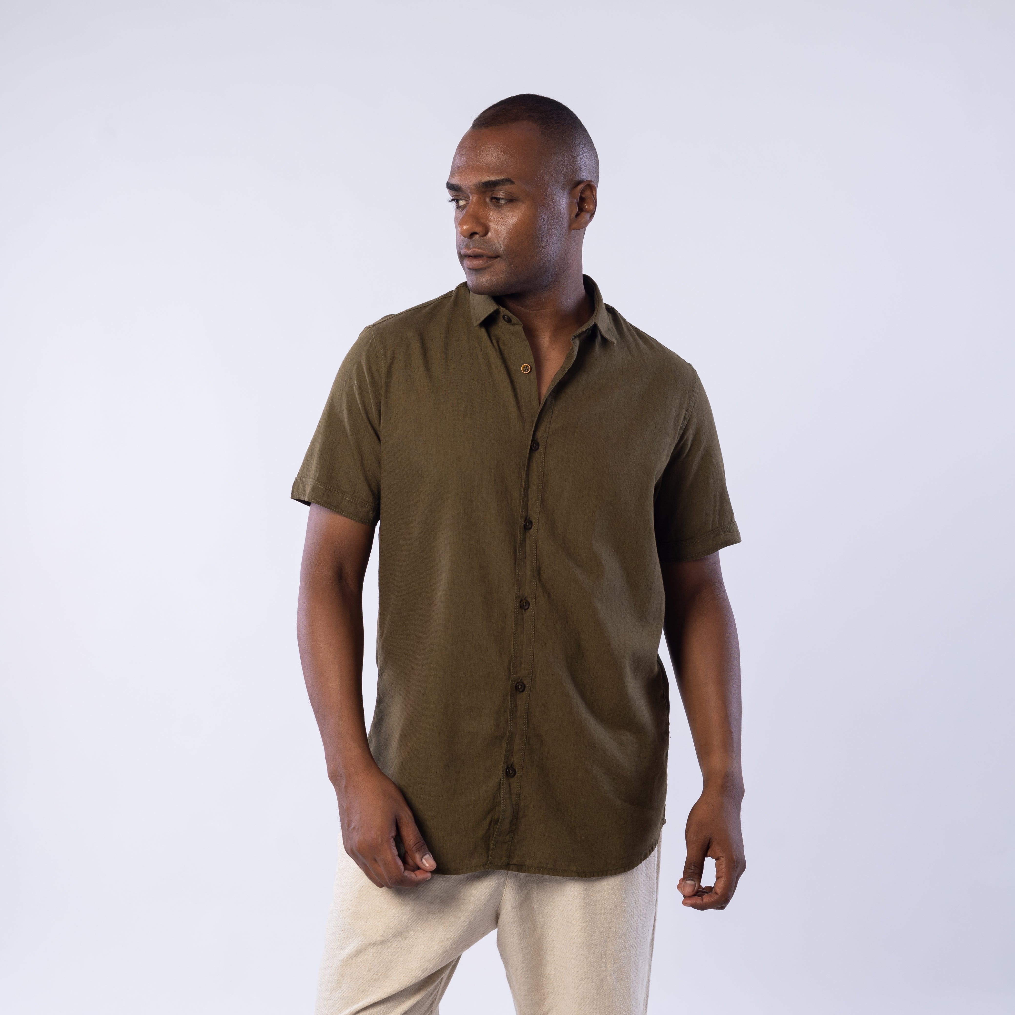 قميص - رجال - نصف كم