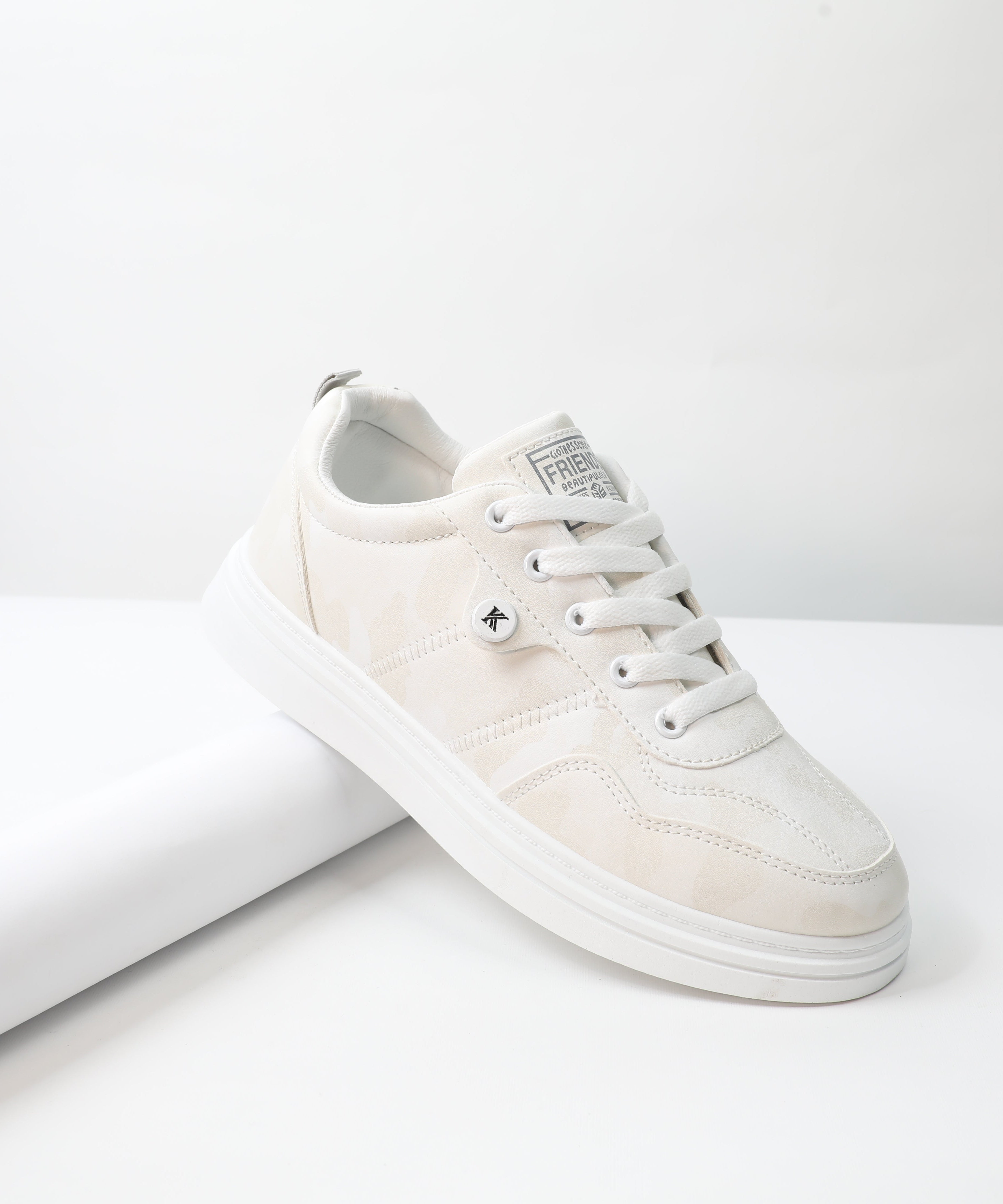 Shoes - Men - Flat , White