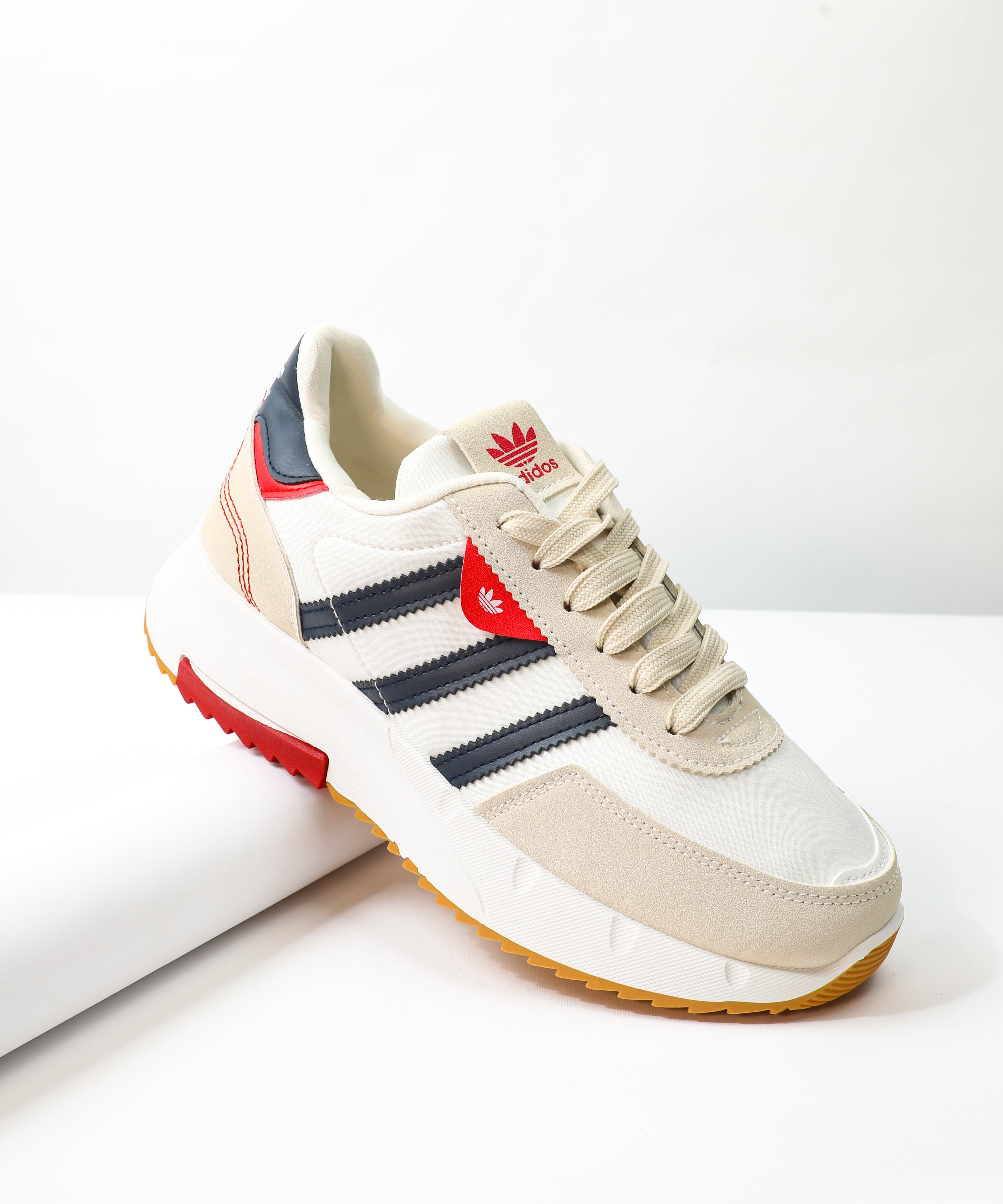 حذاء - رجالى - كاجوال , أبيض * بيج