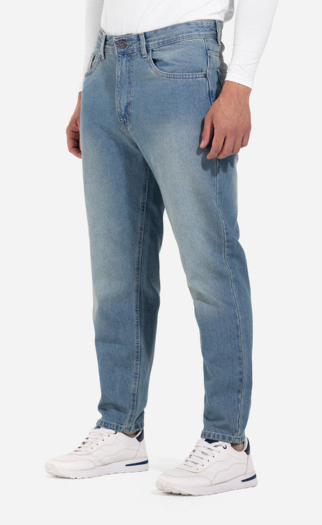 Men's Straight-Leg Jeans - Light Denim – view 12