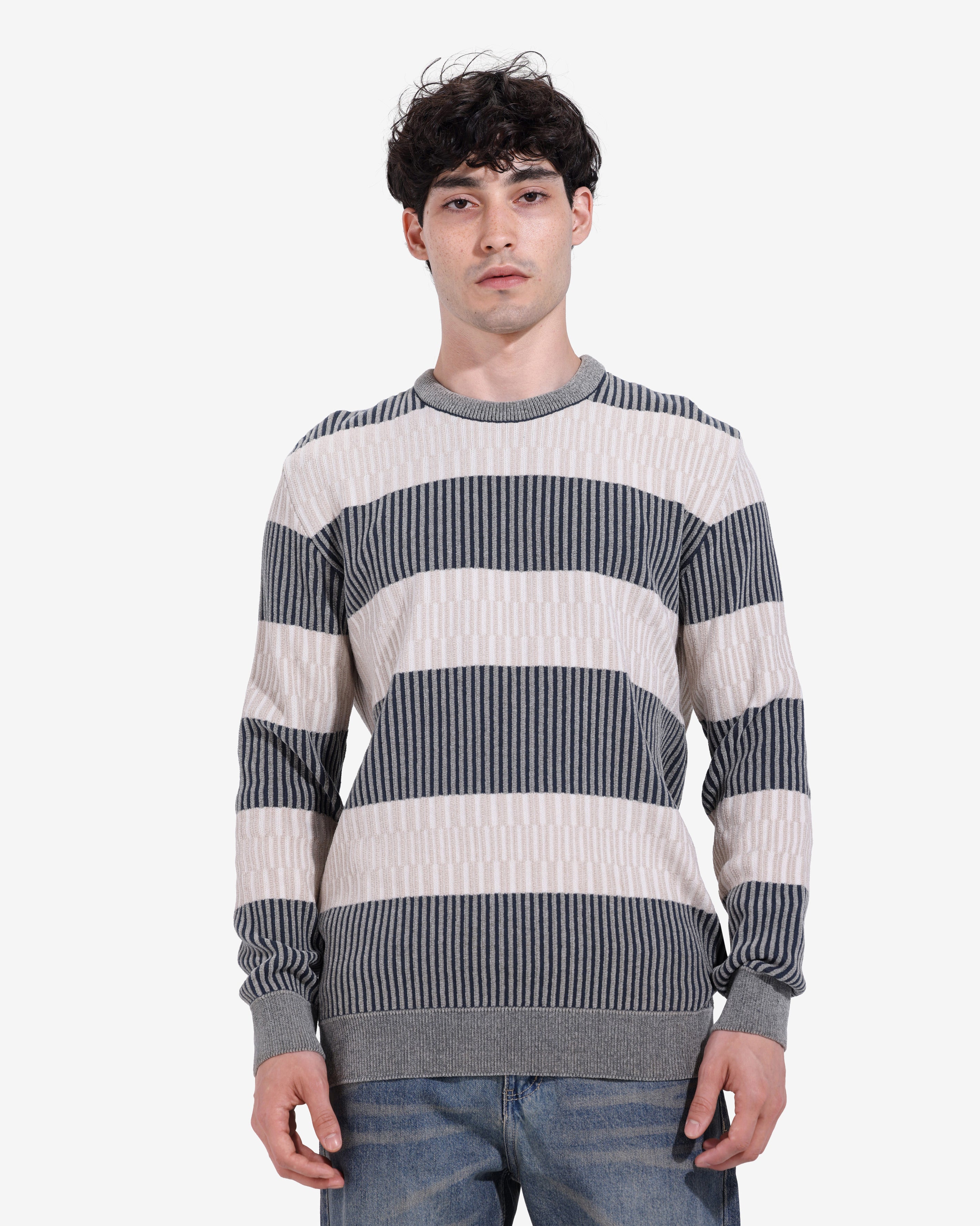 Pullover - Men - Striped