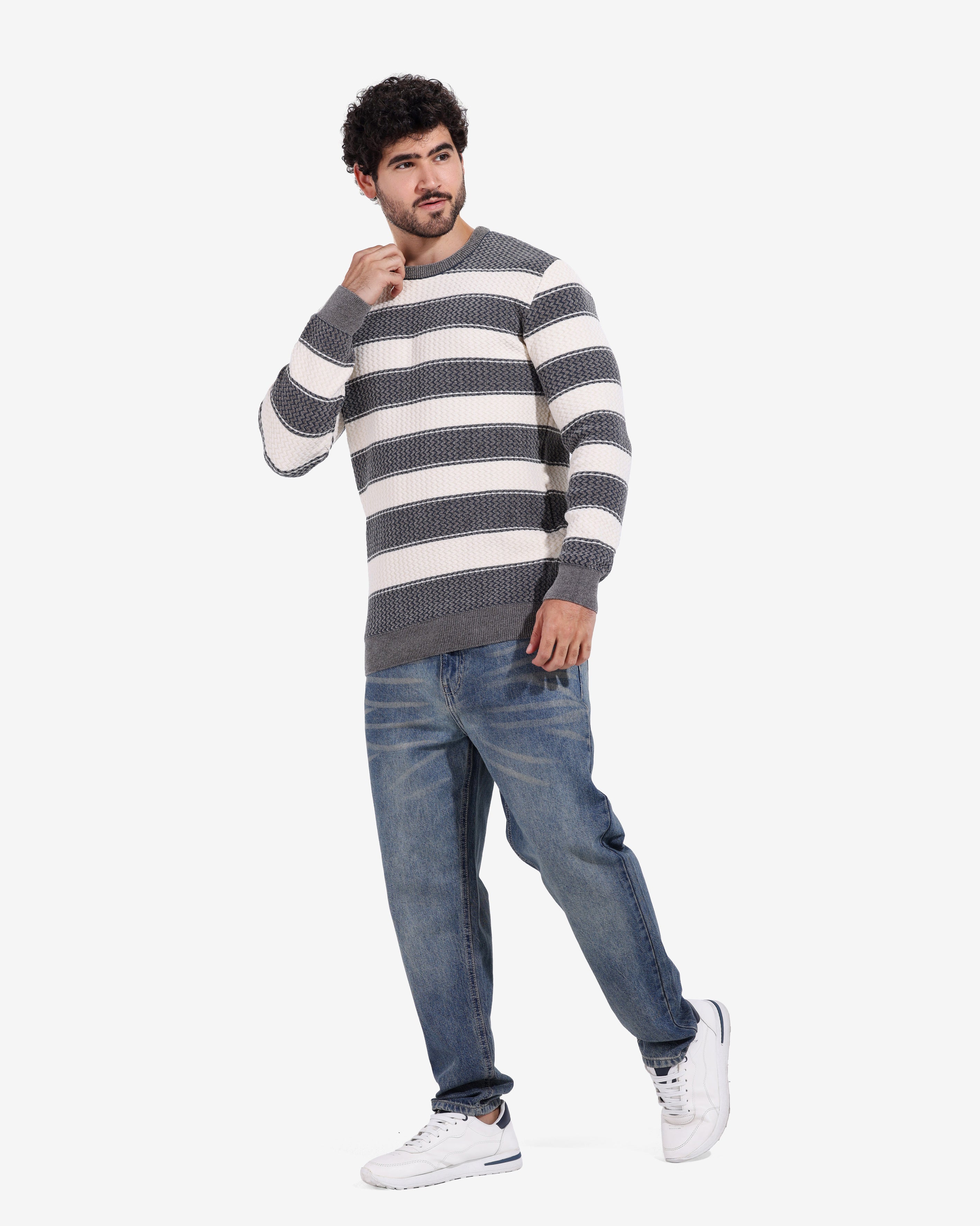 Pullover - Men - Striped