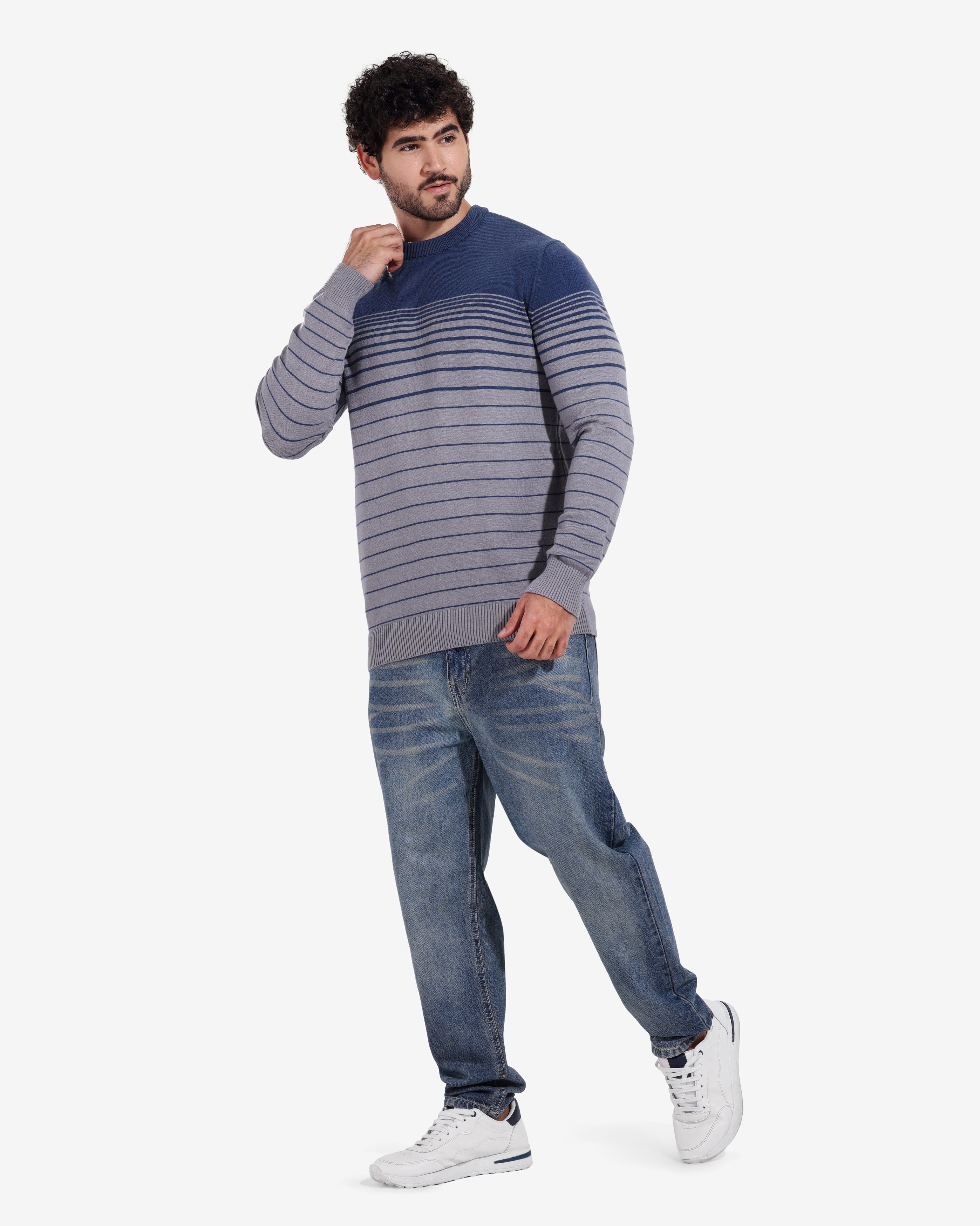 Pullover - Men - Striped