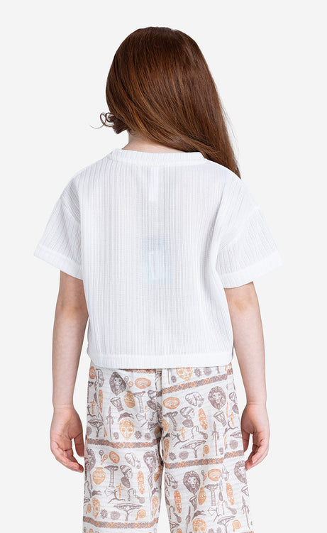 Girls' Printed Short-Sleeve Set - Apple & Orange – view 7