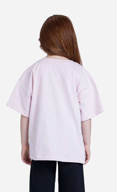 Girls' Printed Short-Sleeve Set - Red & Rose – view 7