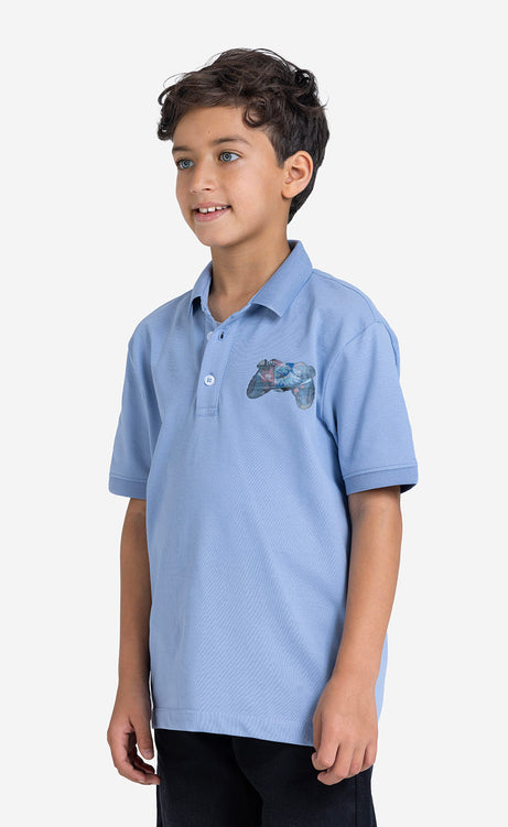 Boys' Printed Short-Sleeve Polo Shirt – view 11