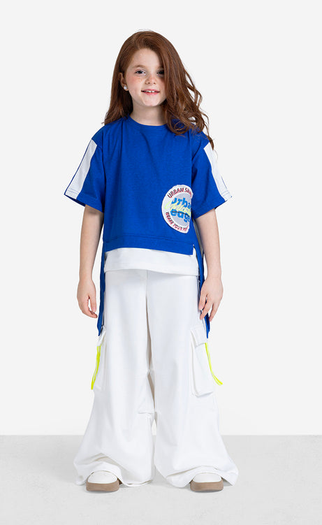 Girls' Printed Short-Sleeve Cotton Set – view 4
