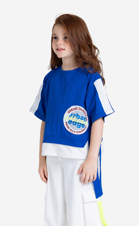 Girls' Printed Short-Sleeve Cotton Set – view 2