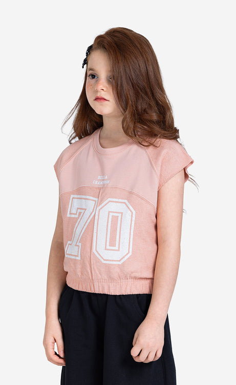 Girls' Printed Short-Sleeve Set (Style 824) – view 2