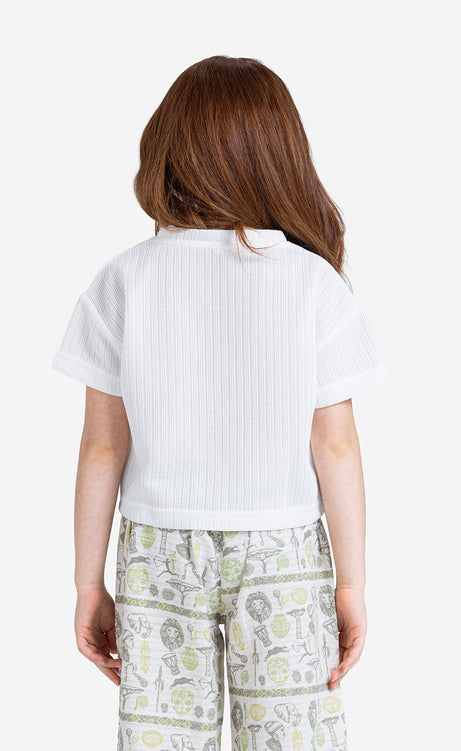 Girls' Printed Short-Sleeve Set - Apple & Orange – view 4