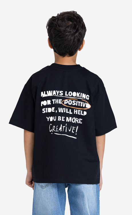 Boys' Printed Crew-Neck Short-Sleeve T-Shirt - Olive – view 6