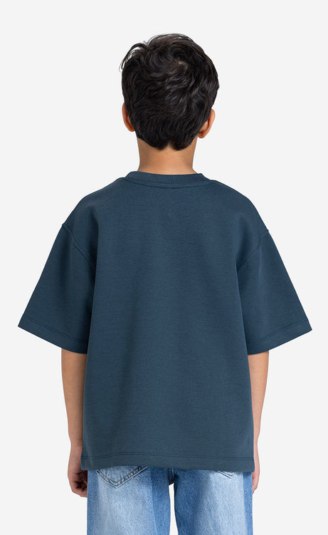 Boys' Printed Crew-Neck Short-Sleeve T-Shirt – view 5