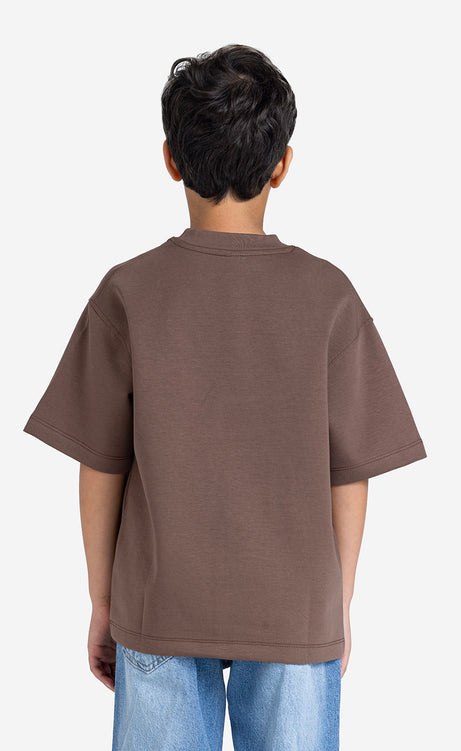 Boys' Printed T-Shirt - Silver, Orange & Cocoa – view 9