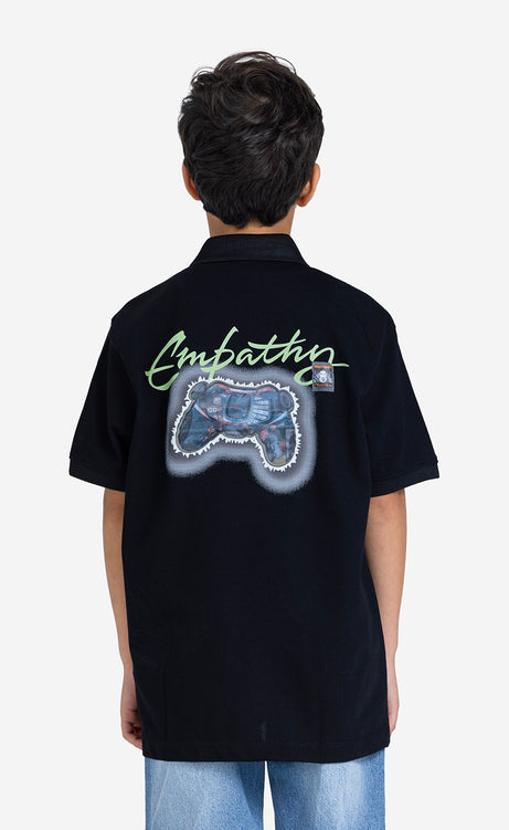 Boys' Printed Short-Sleeve Polo Shirt – view 6