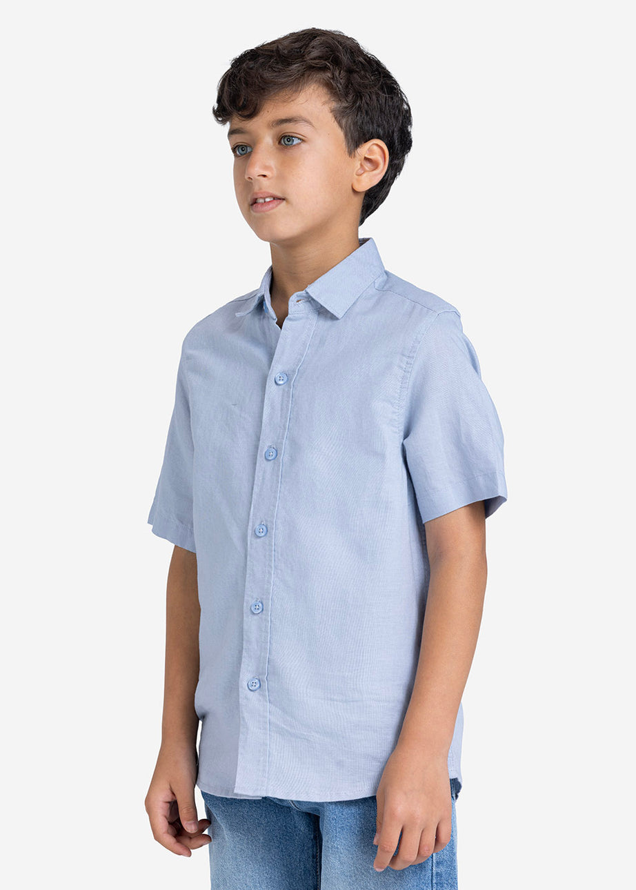 Half sleeve shirt - Boys - Plain