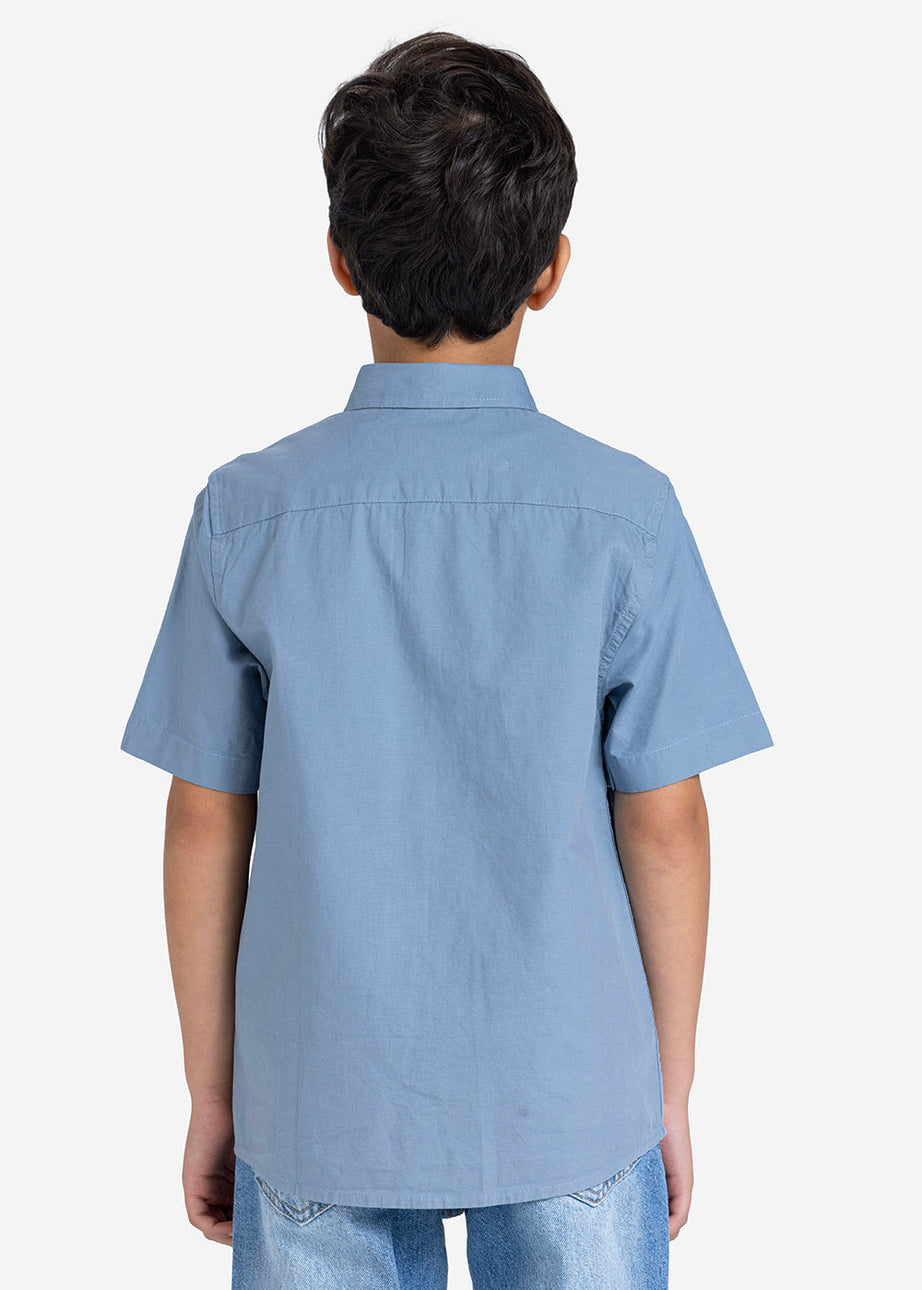 Half sleeve shirt - Boys - Plain