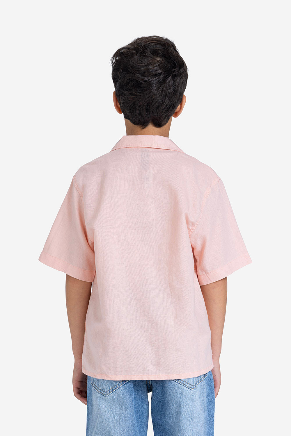 Half sleeve shirt - Boys - Plain