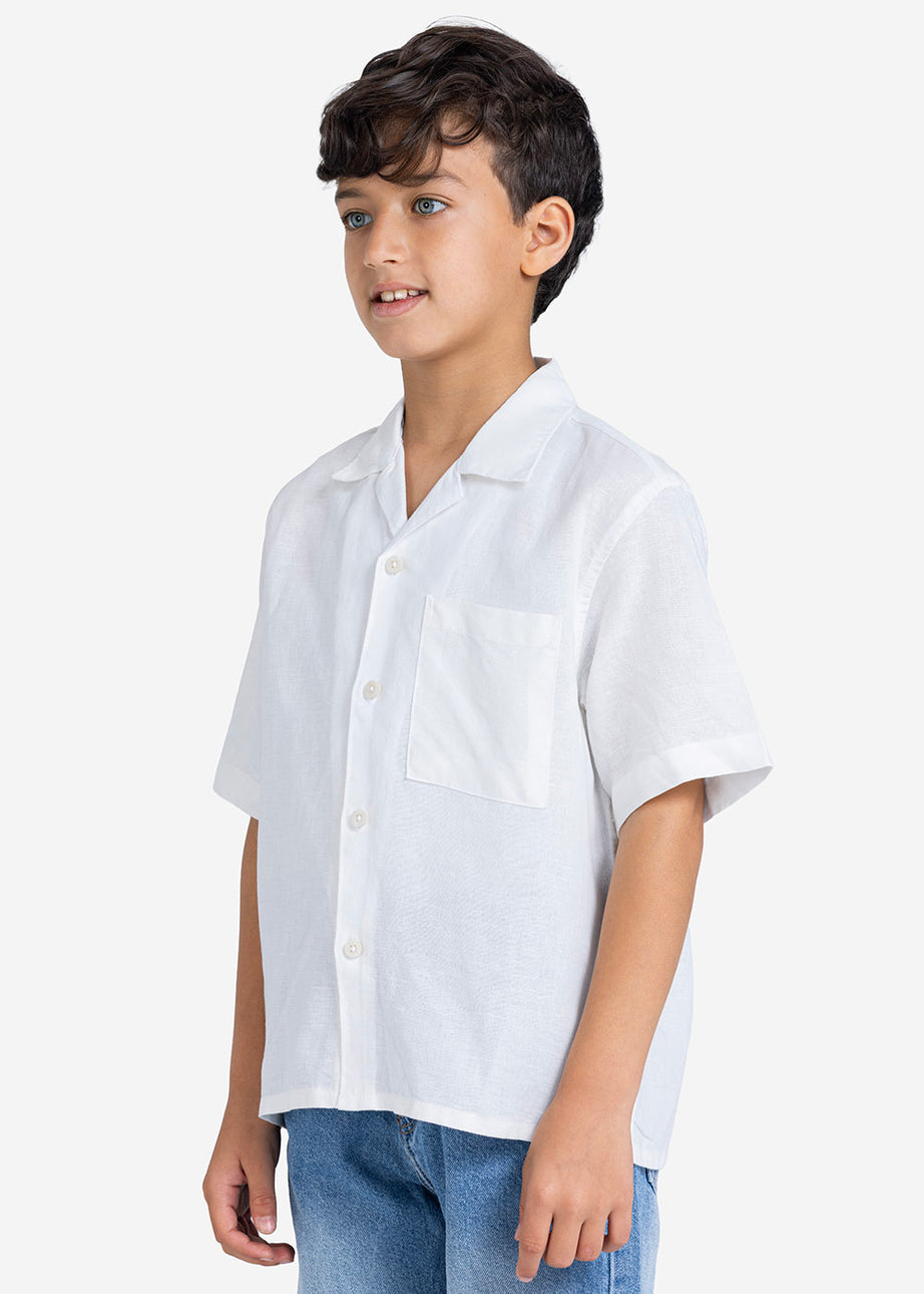 Half sleeve shirt - Boys - Plain