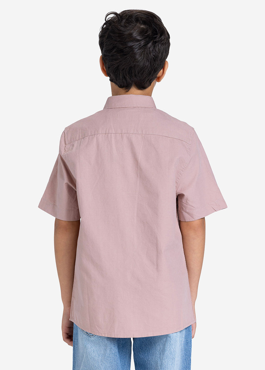 Half sleeve shirt - Boys - Plain