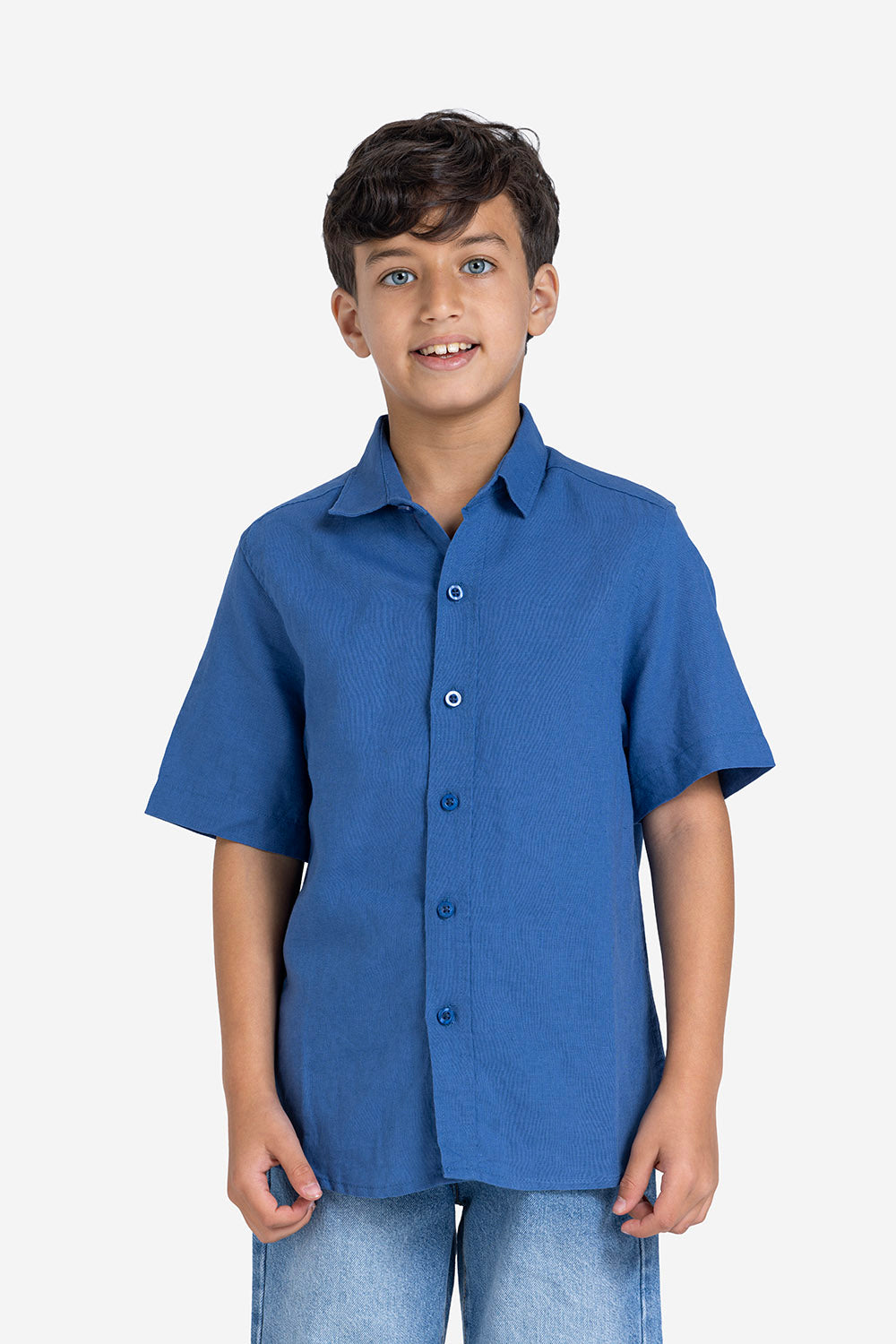 Half sleeve shirt - Boys - Plain