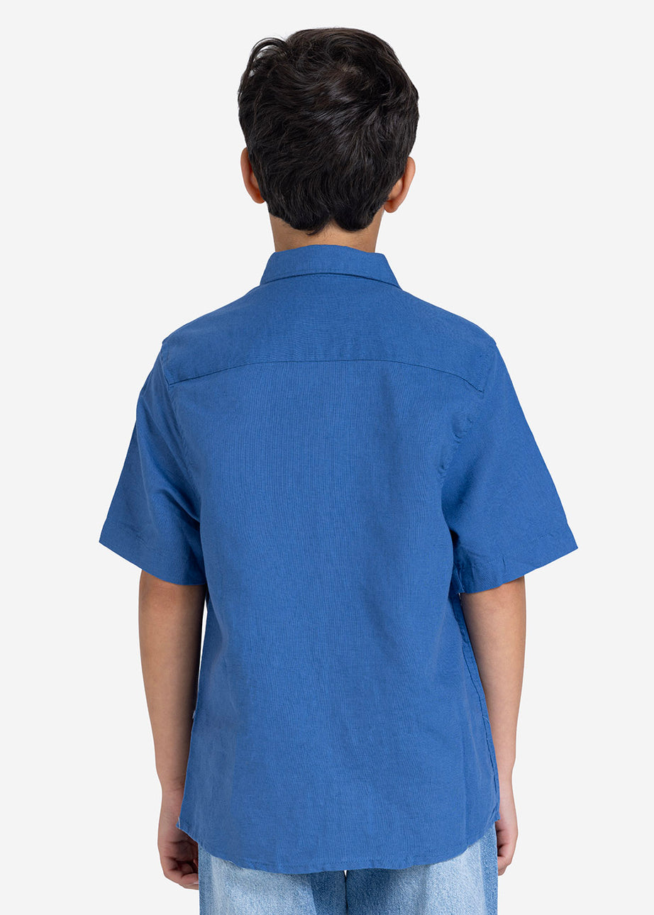 Half sleeve shirt - Boys - Plain