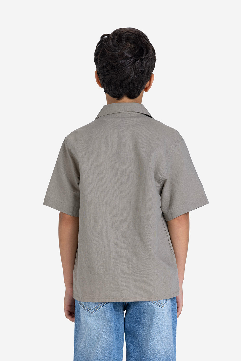 Half sleeve shirt - Boys - Plain