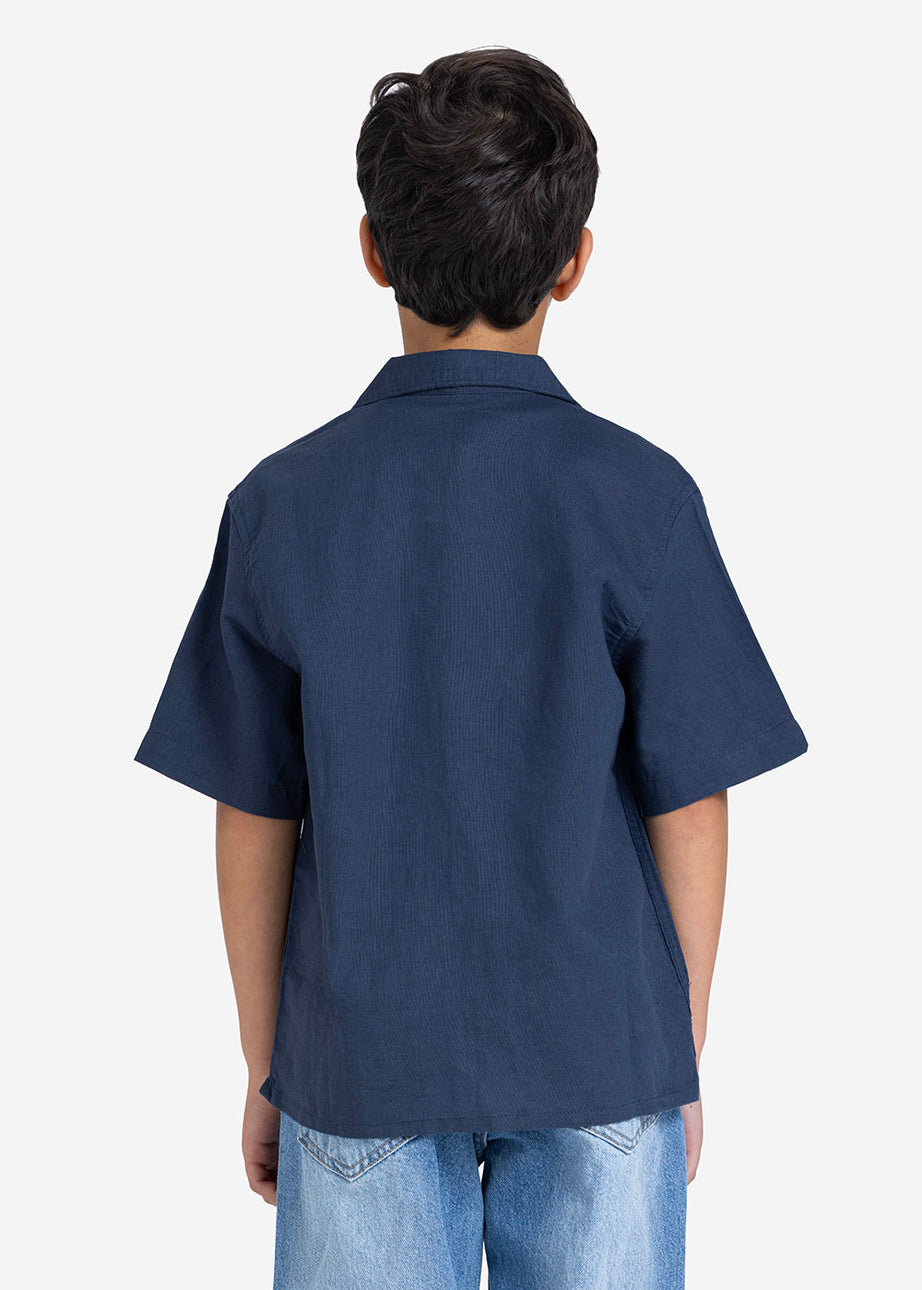 Half sleeve shirt - Boys - Plain