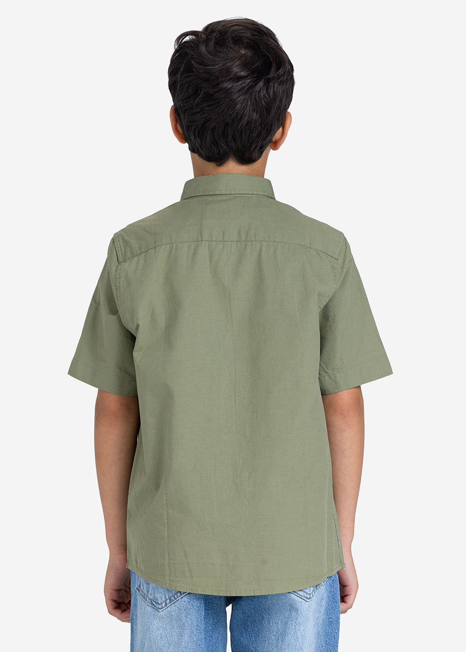 Half sleeve shirt - Boys - Plain