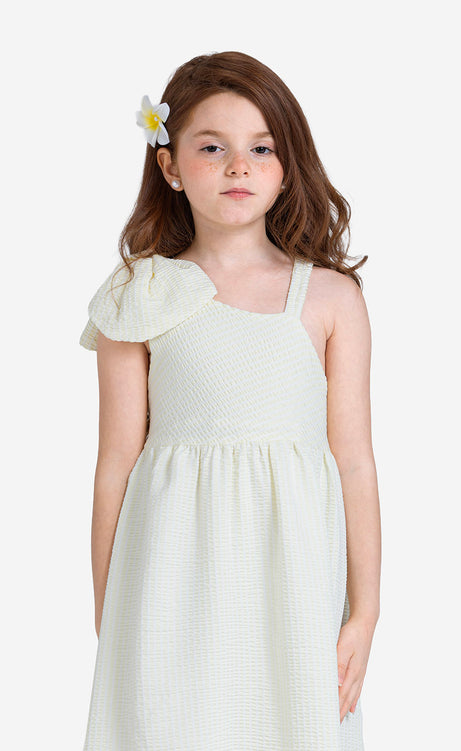 Girls' Plain Round-Neck Dress – view 2