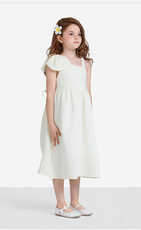 Girls' Plain Round-Neck Dress – view 7